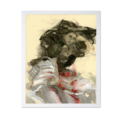 Dramatic Seated Woman