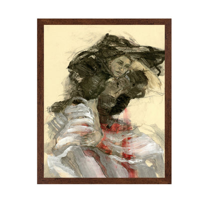 Dramatic Seated Woman