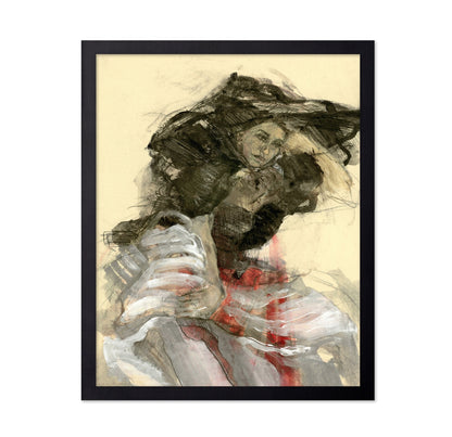Dramatic Seated Woman