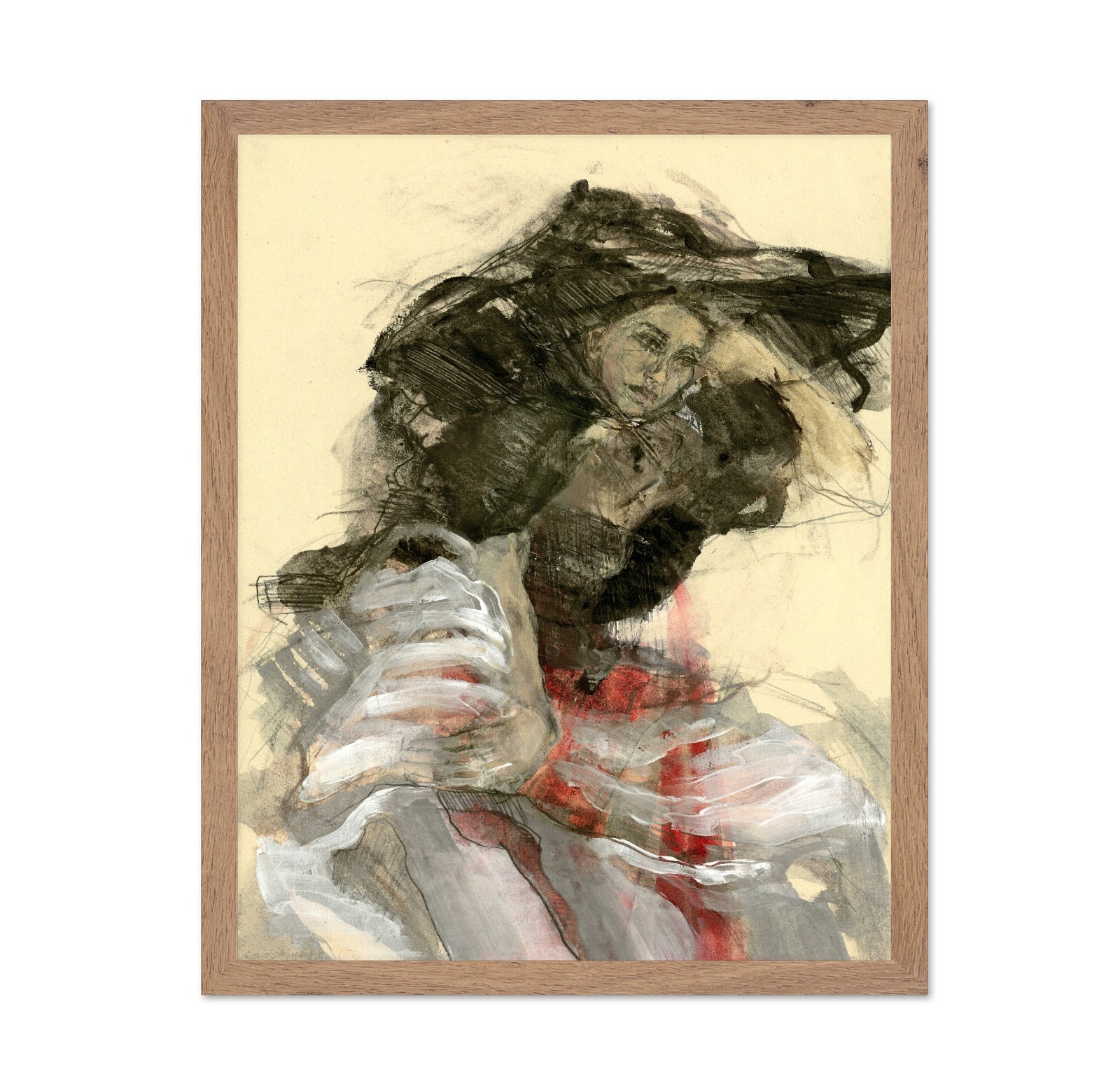 Dramatic Seated Woman