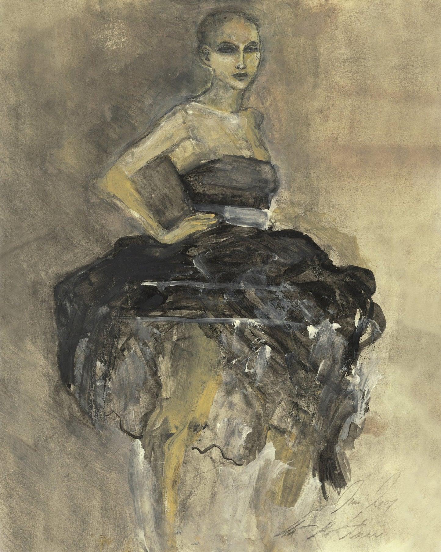 Elegant Seated Figure