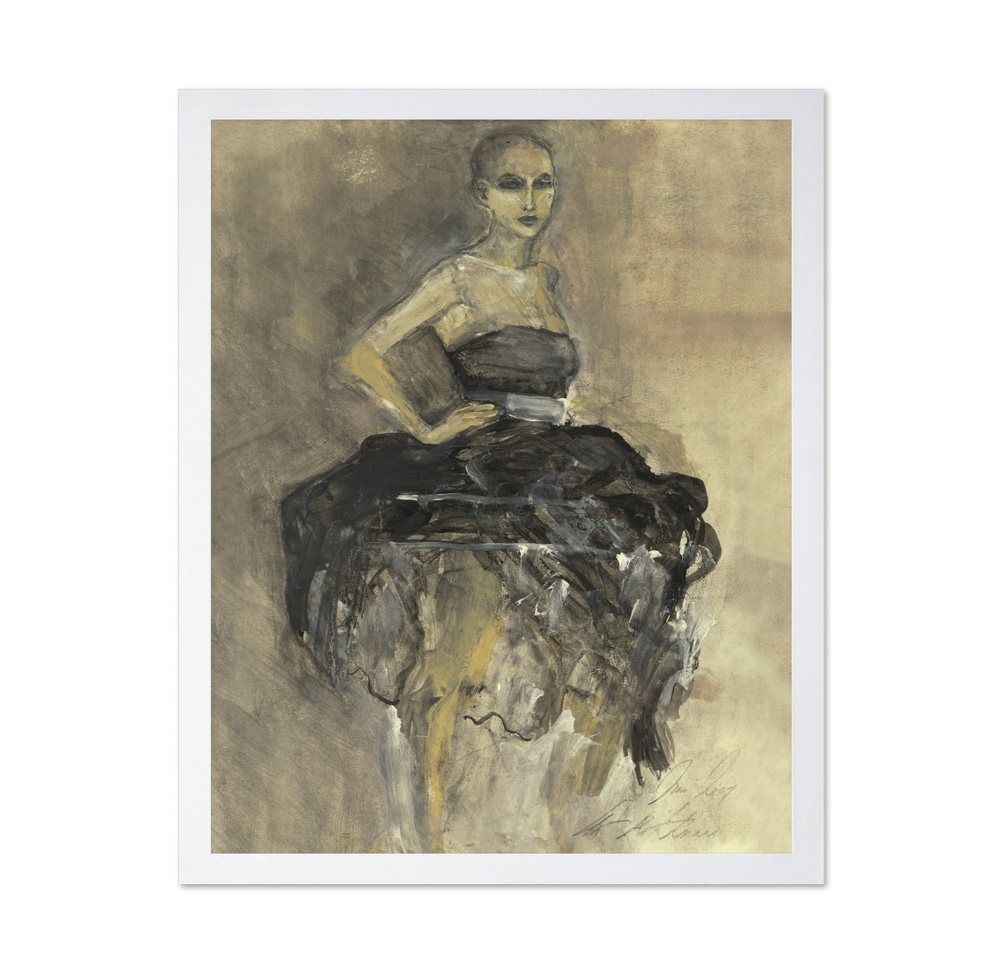 Elegant Seated Figure