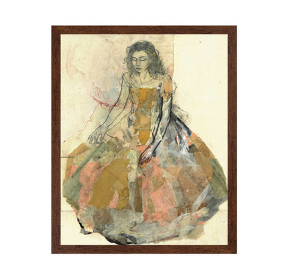 Seated Collage Figure
