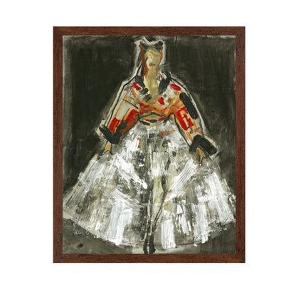 Abstract White Dress
