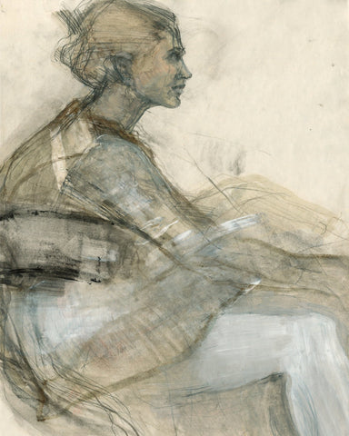 Seated Figure Sketch Study
