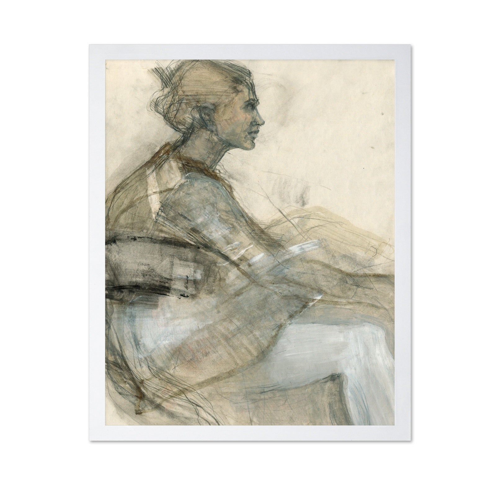 Seated Figure Sketch Study
