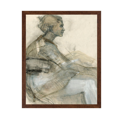 Seated Figure Sketch Study