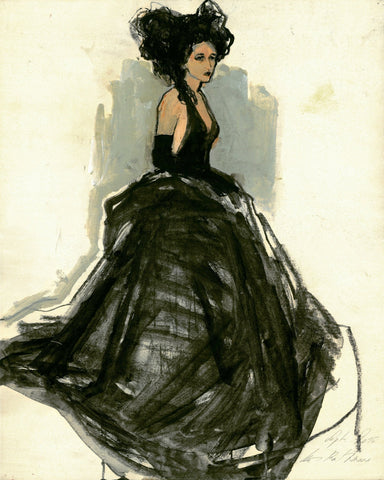 Black Gown Fashion Figure