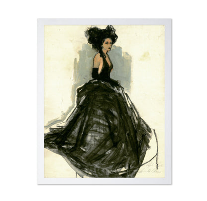 Black Gown Fashion Figure