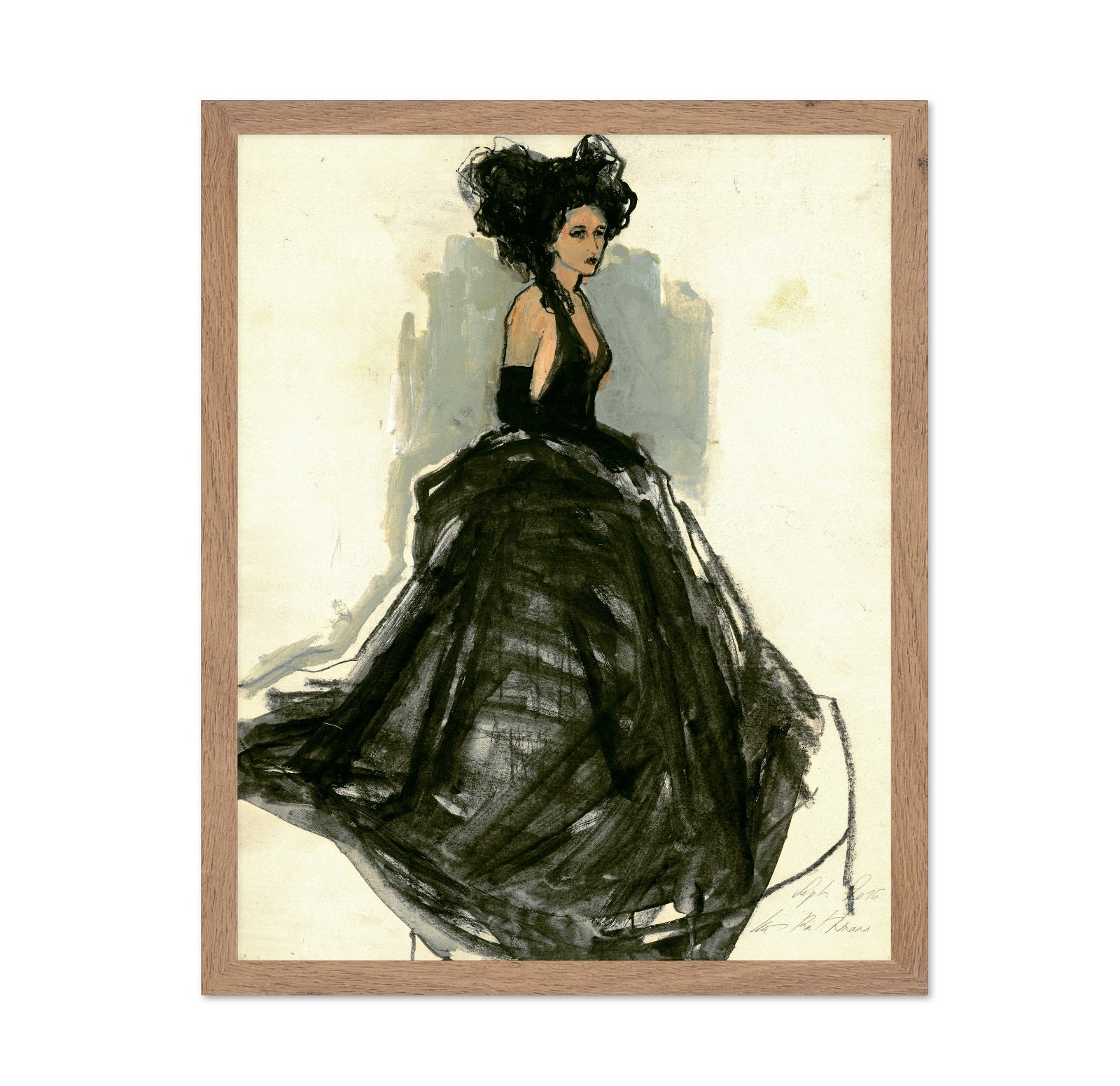 Black Gown Fashion Figure