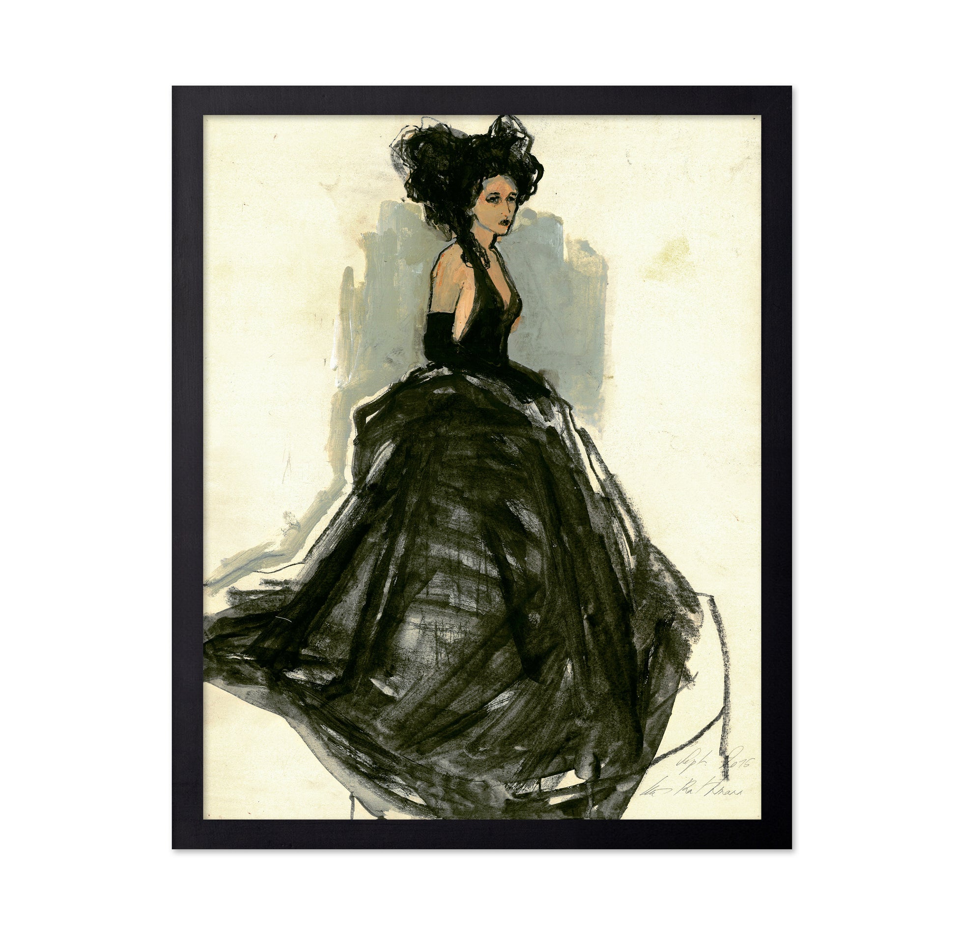 Black Gown Fashion Figure