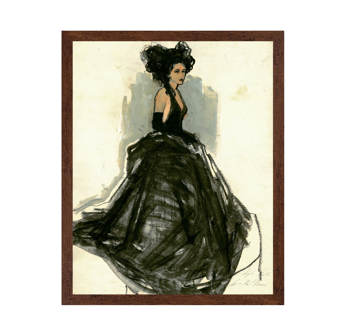 Black Gown Fashion Figure