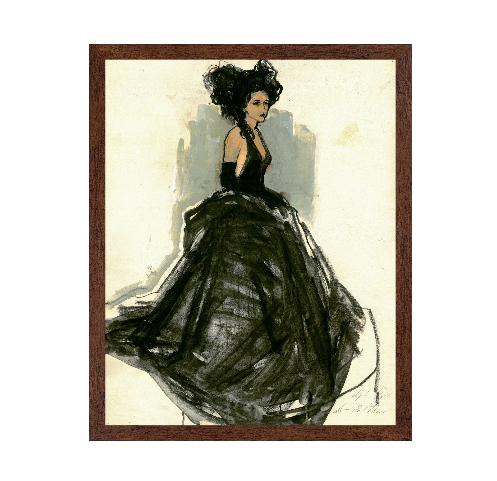 Black Gown Fashion Figure