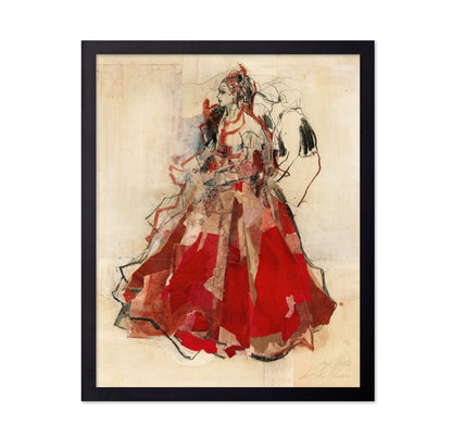 Red Collage Dress