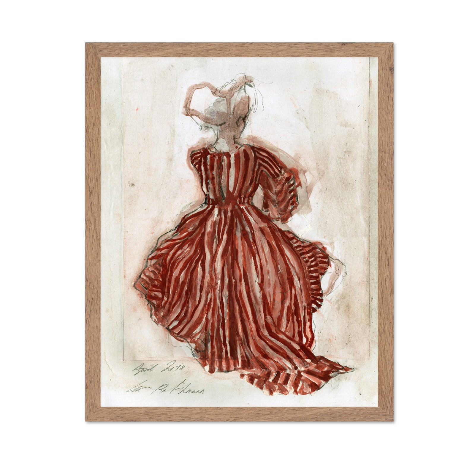 Striped Red Dress