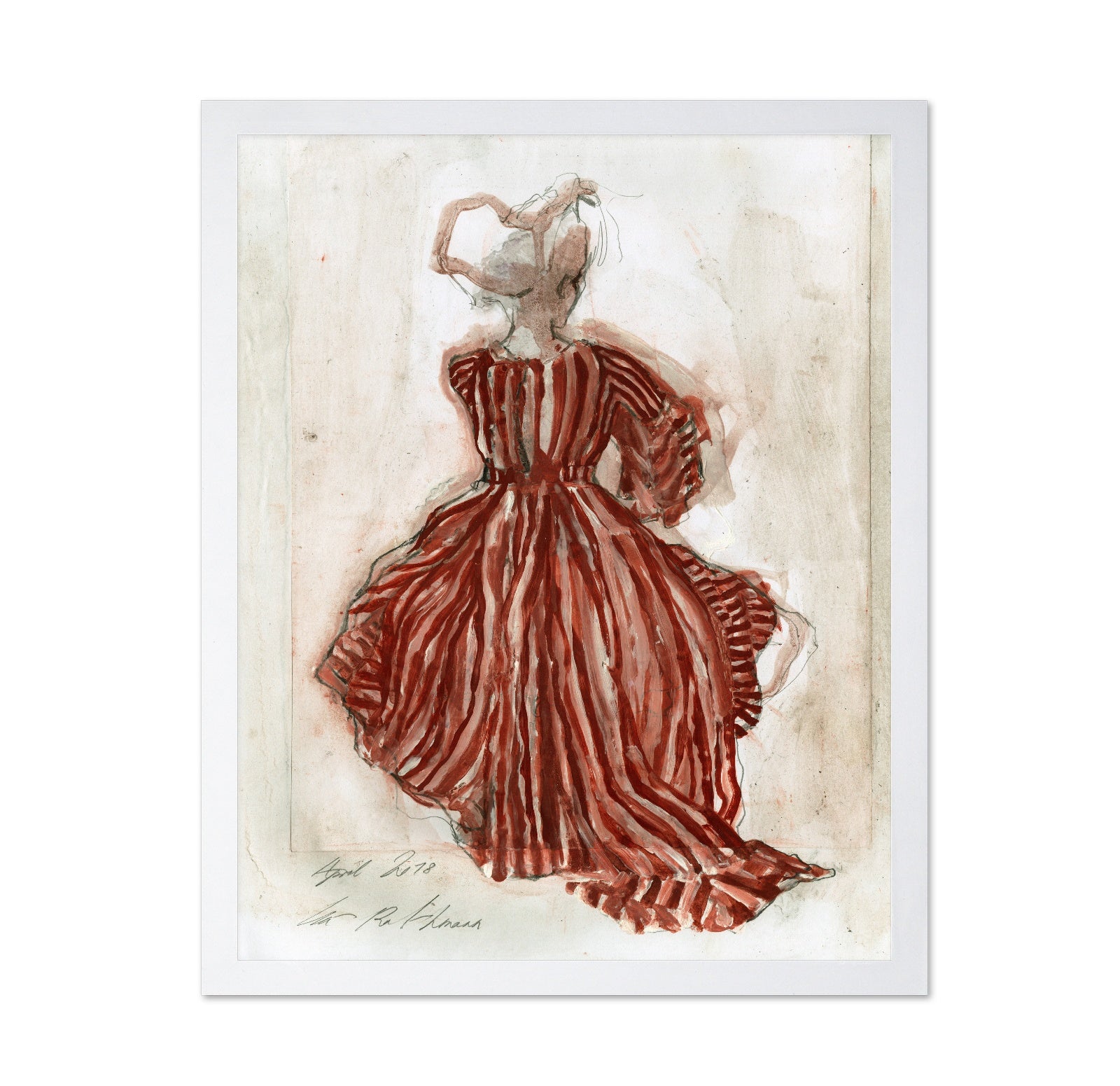 Striped Red Dress