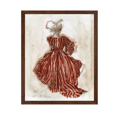 Striped Red Dress