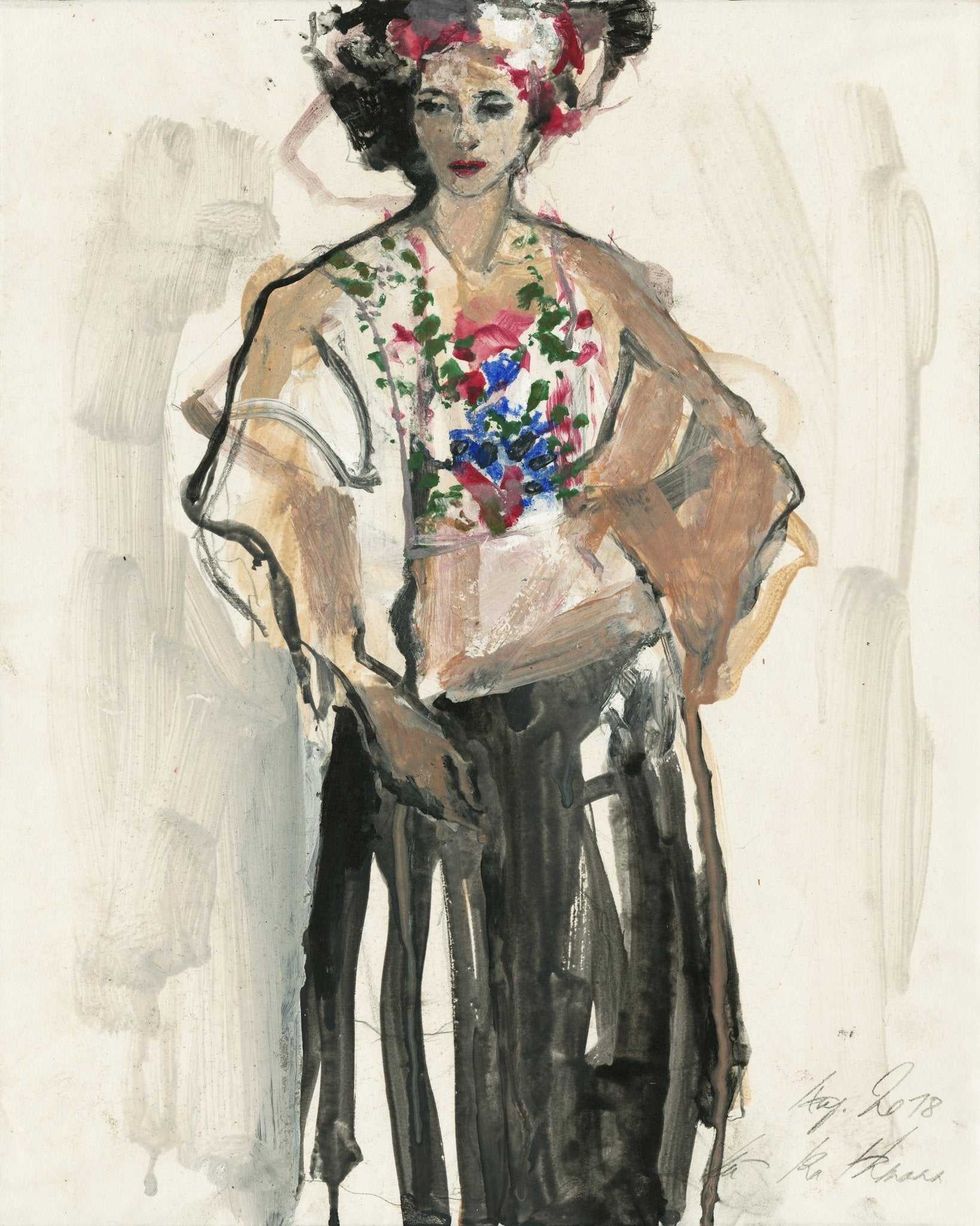 Floral Fashion Figure