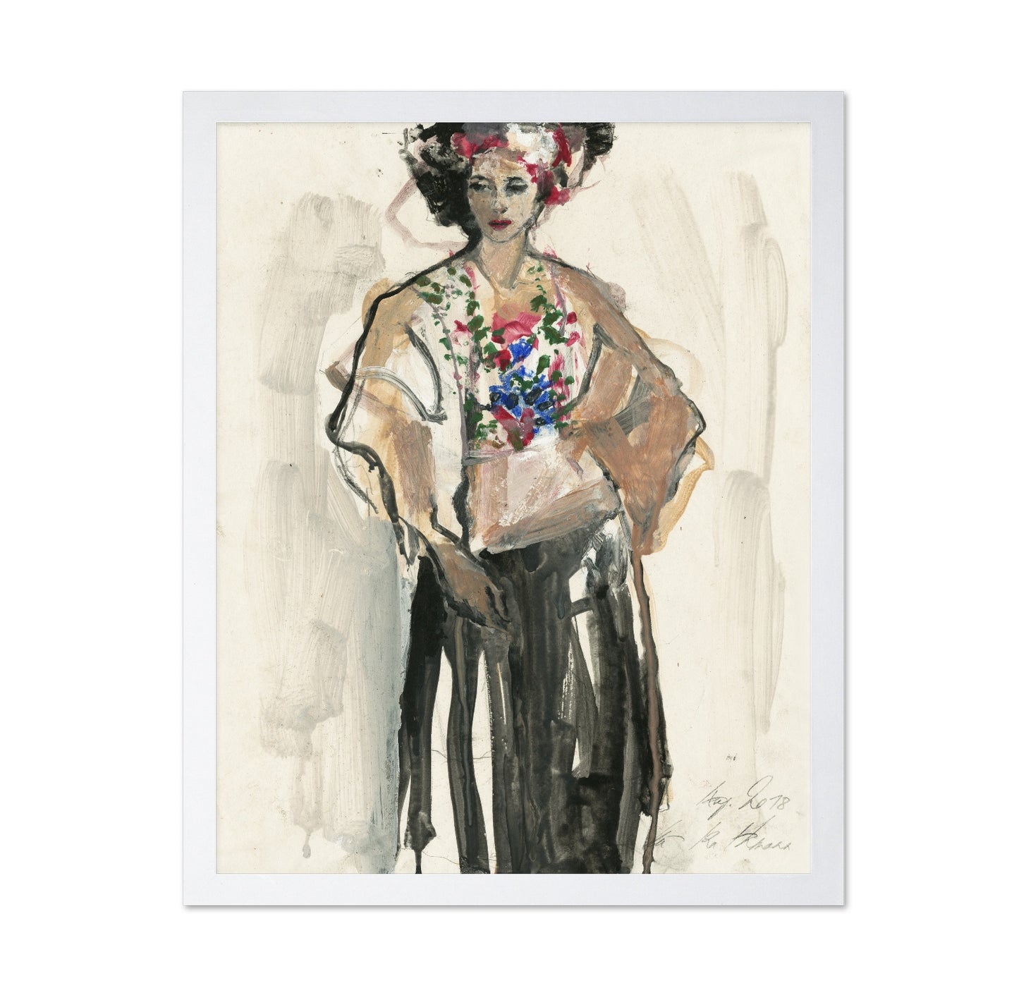 Floral Fashion Figure