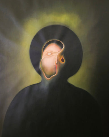 Melting Face Silhouette