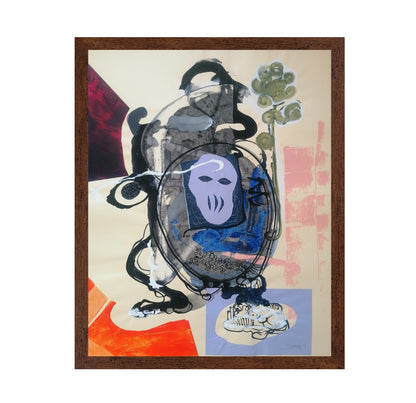 Masked Abstract Figure