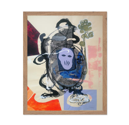 Masked Abstract Figure