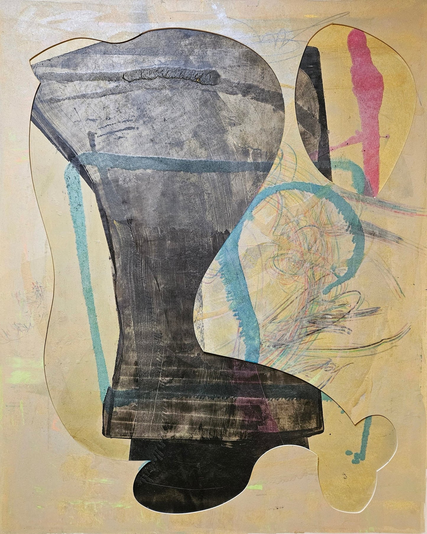 Abstract Collage Vessel