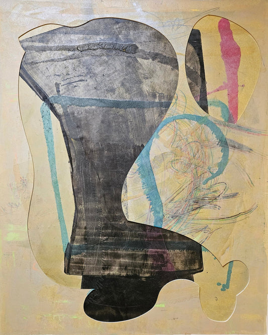 Abstract Collage Vessel