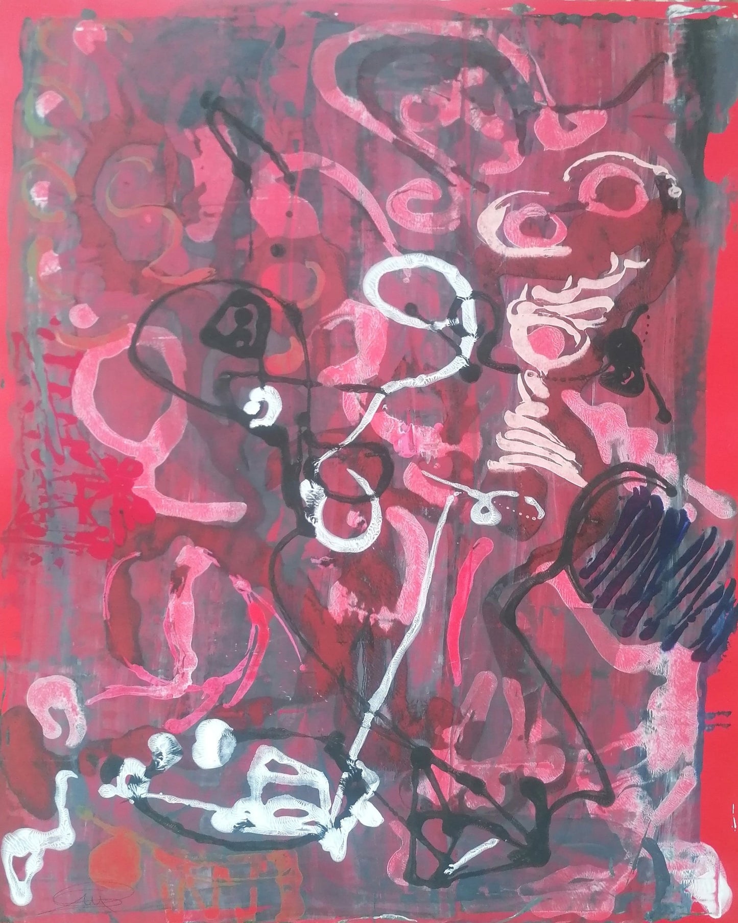 Crimson Abstract Chaos
