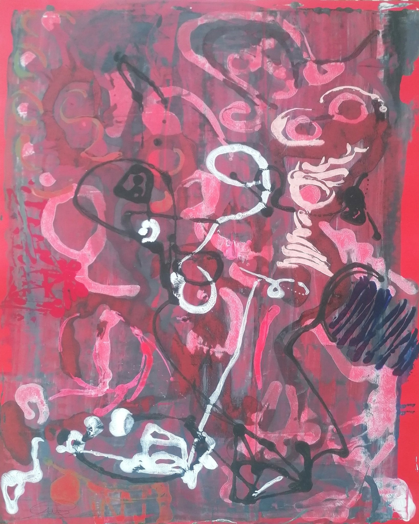 Crimson Abstract Chaos