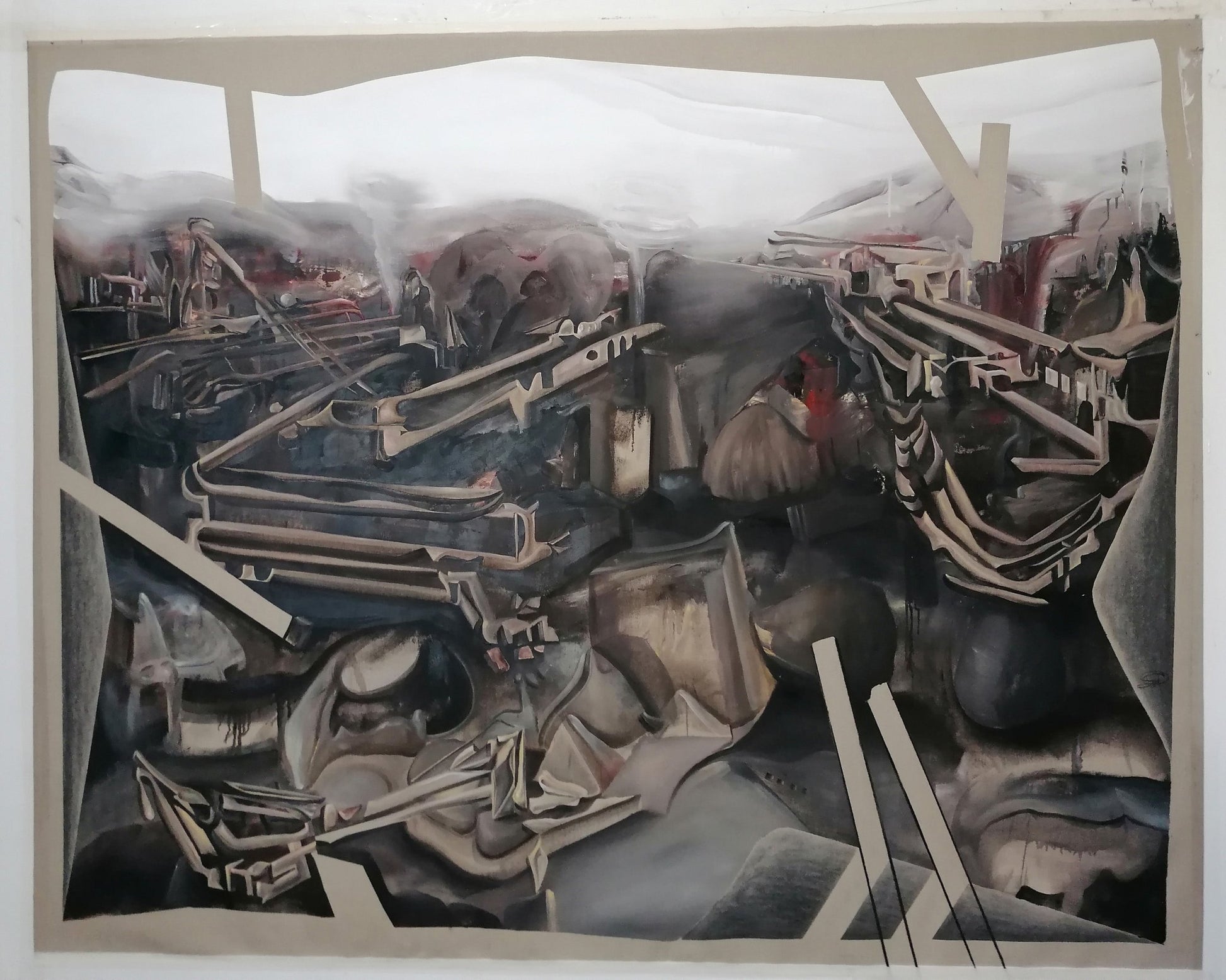 Fragmented Industrial Scene