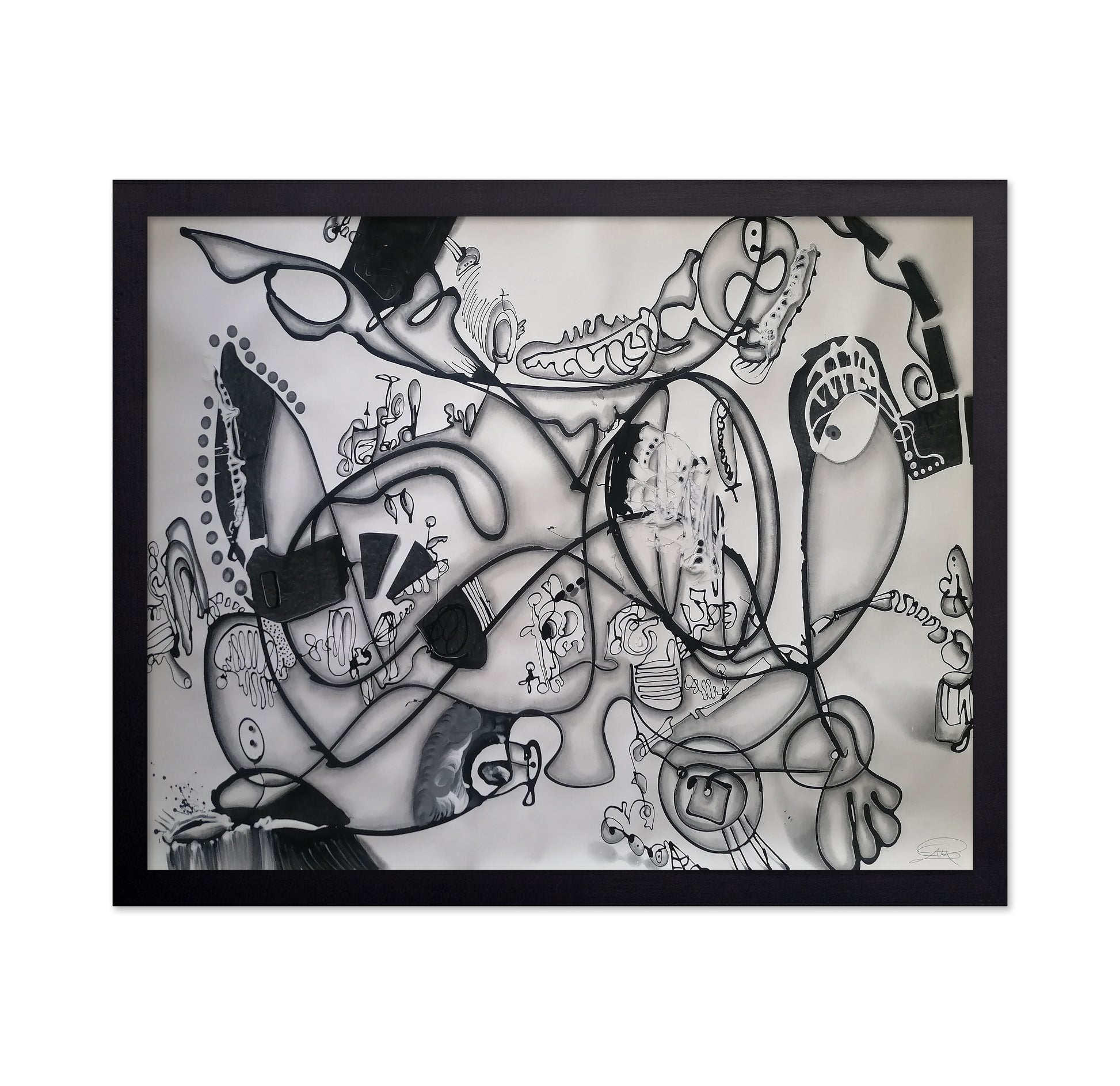 Monochrome Abstract Figures