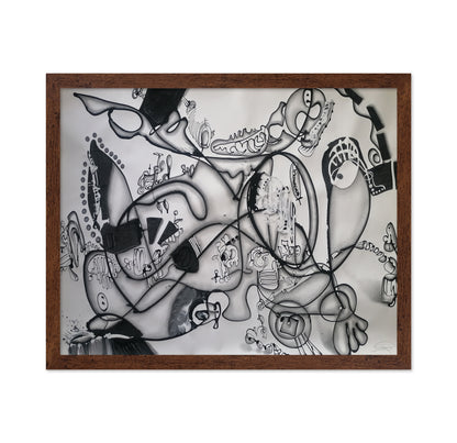 Monochrome Abstract Figures