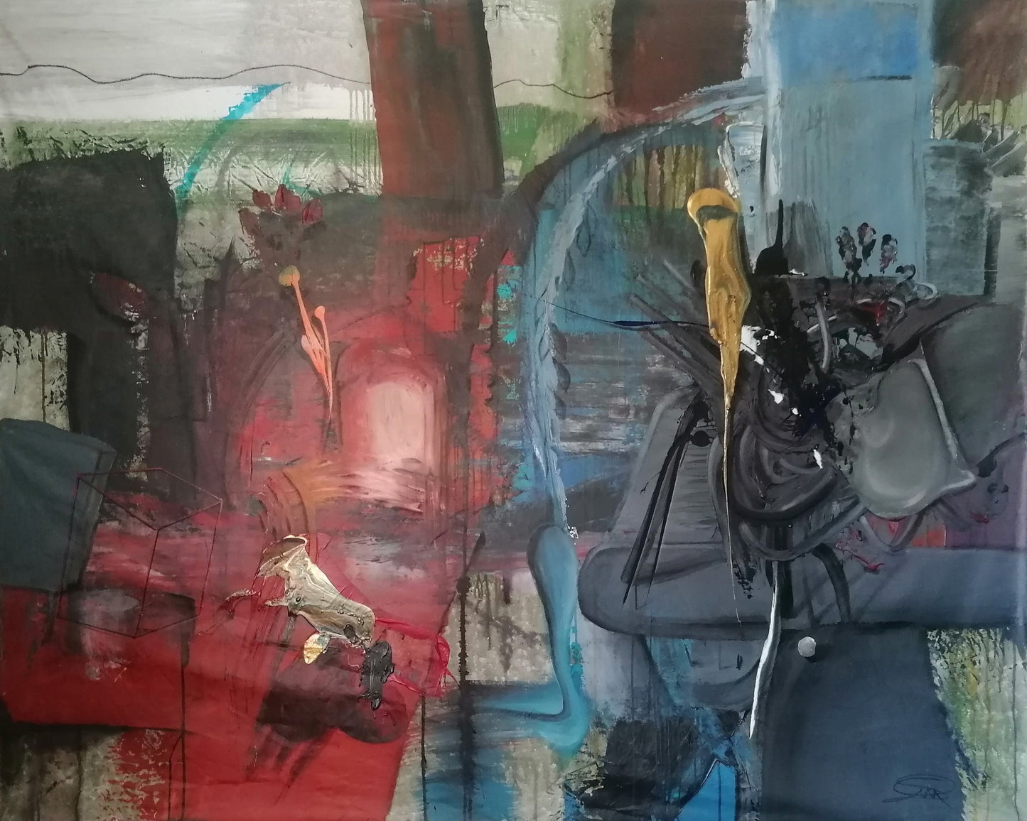 Dual Abstract Scene