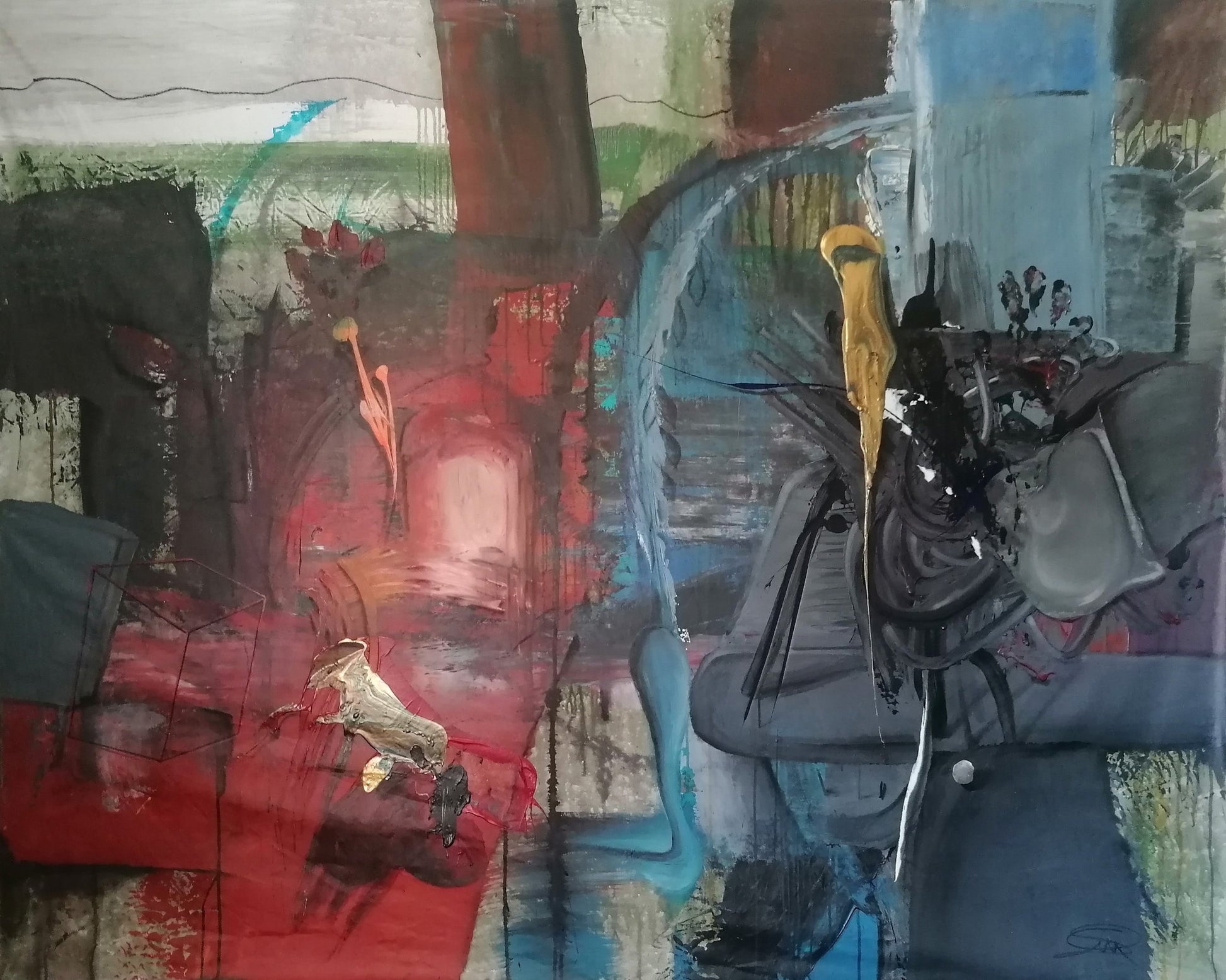 Dual Abstract Scene