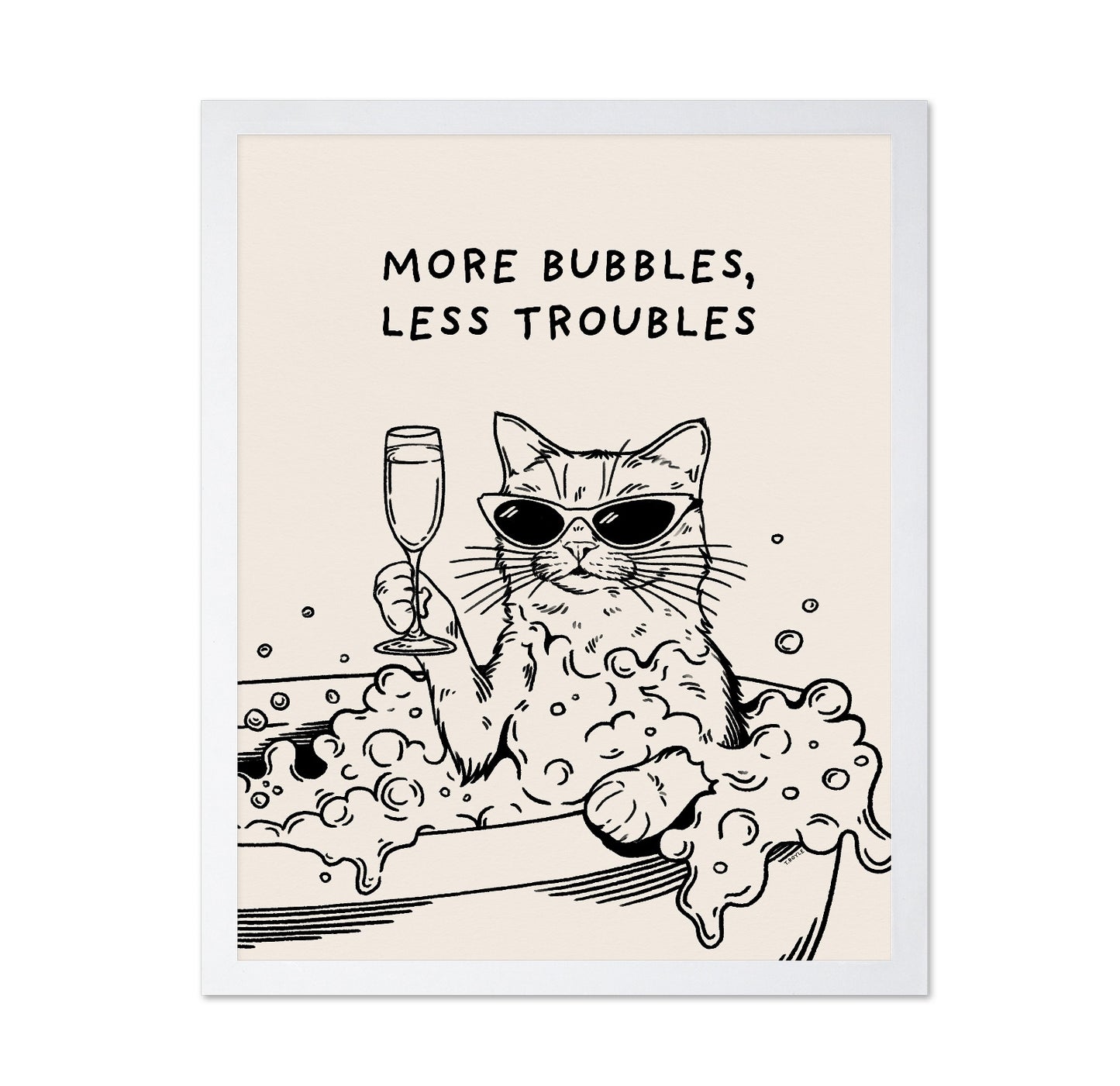 Bubble Bath Cat No1