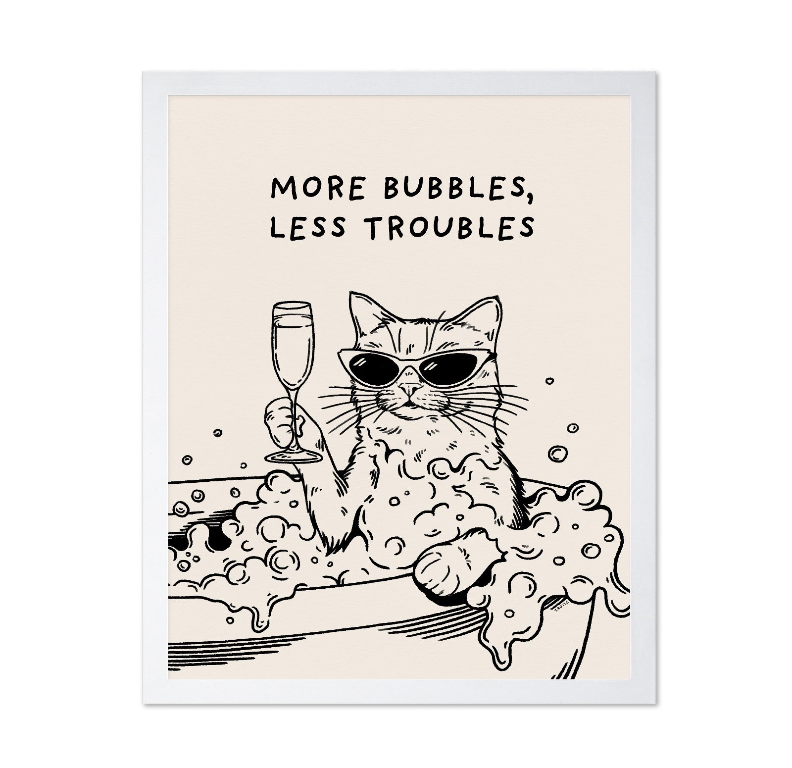 Bubble Bath Cat No1