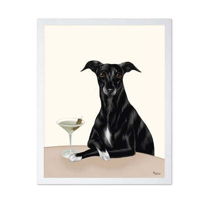 Martini Dog Portrait