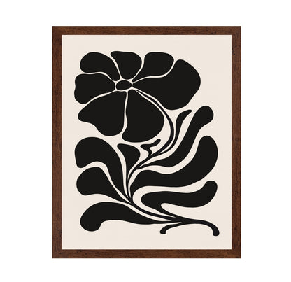Bold Black Flower