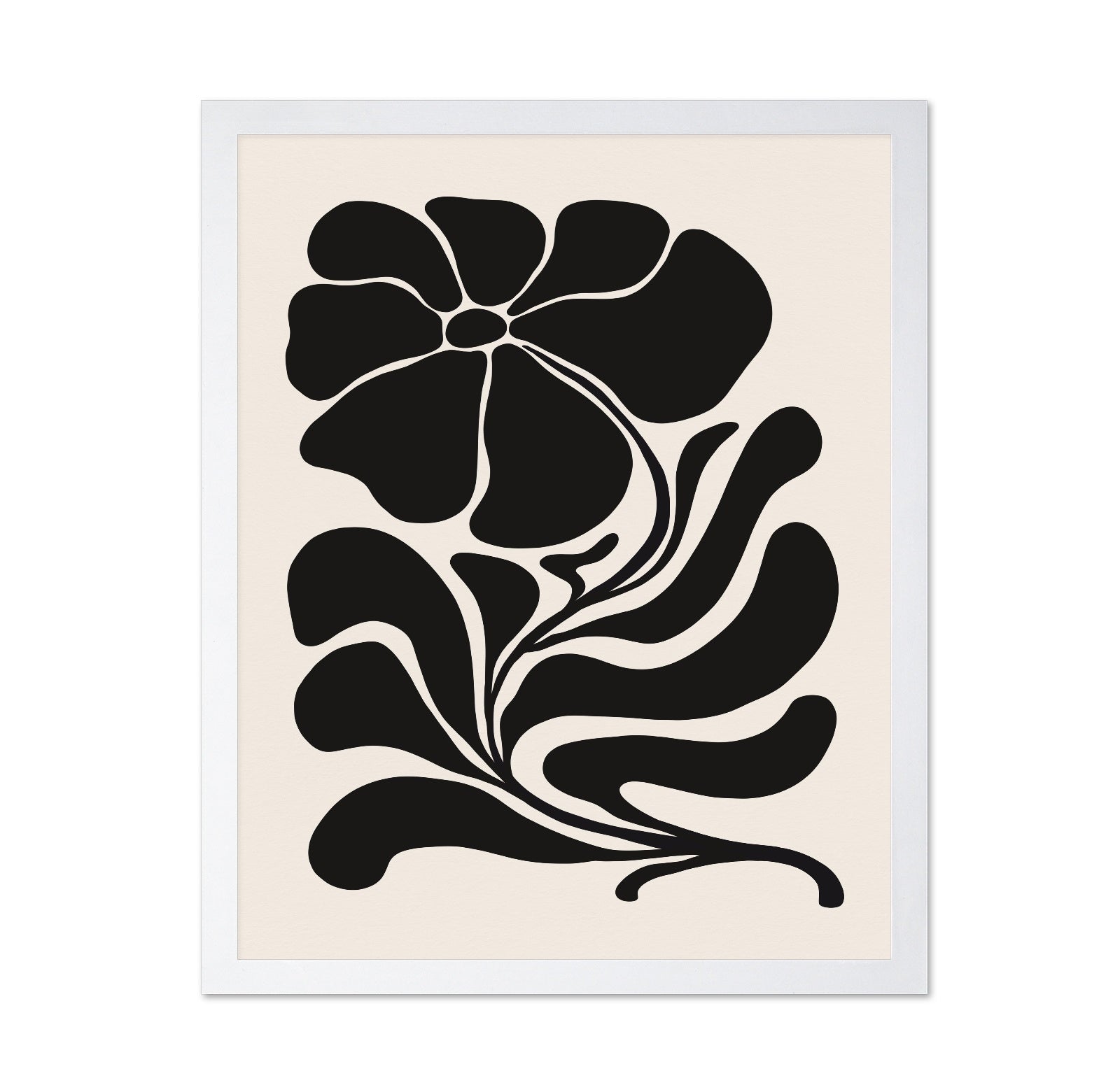 Bold Black Flower