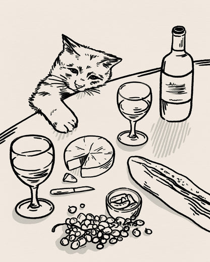 Cat Wine Table