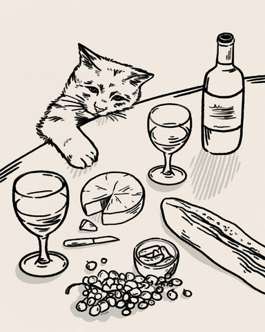Cat Wine Table
