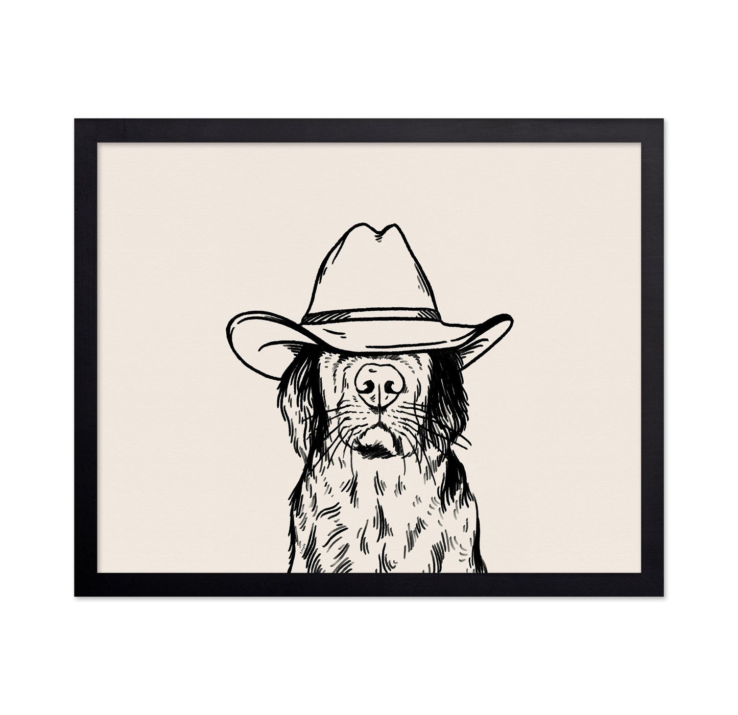 Cowboy Dog Portrait No2
