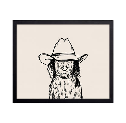 Cowboy Dog Portrait No2