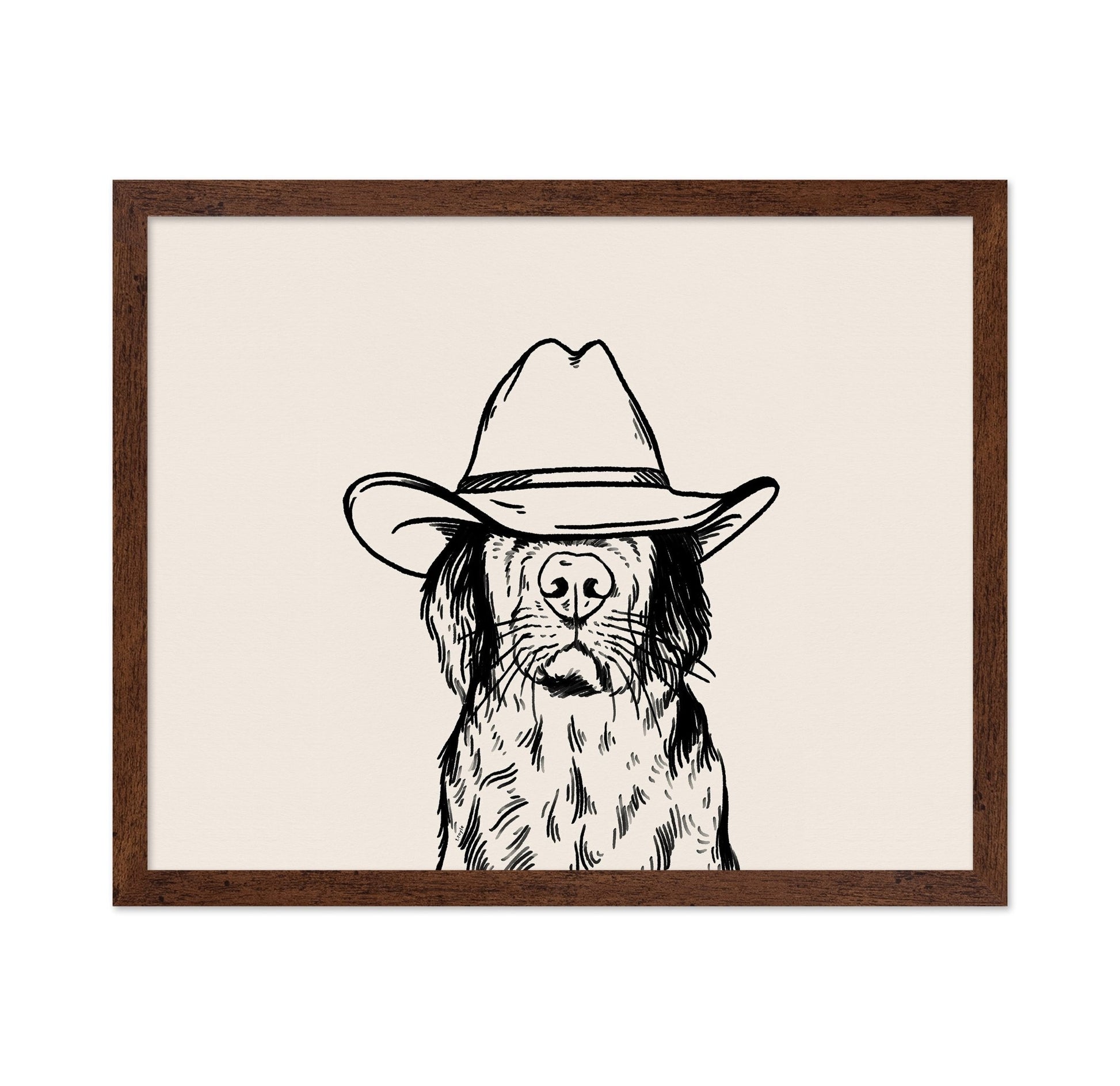 Cowboy Dog Portrait No2