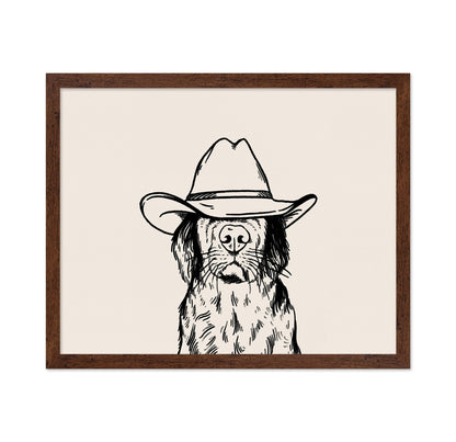 Cowboy Dog Portrait No2