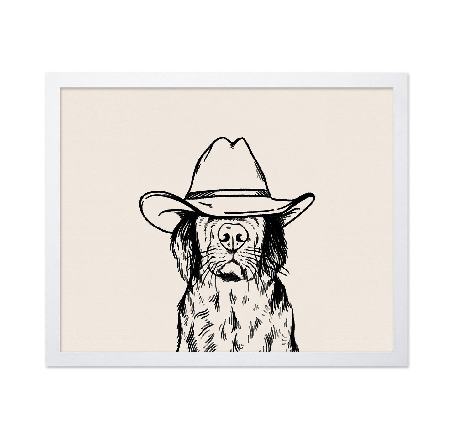 Cowboy Dog Portrait No2