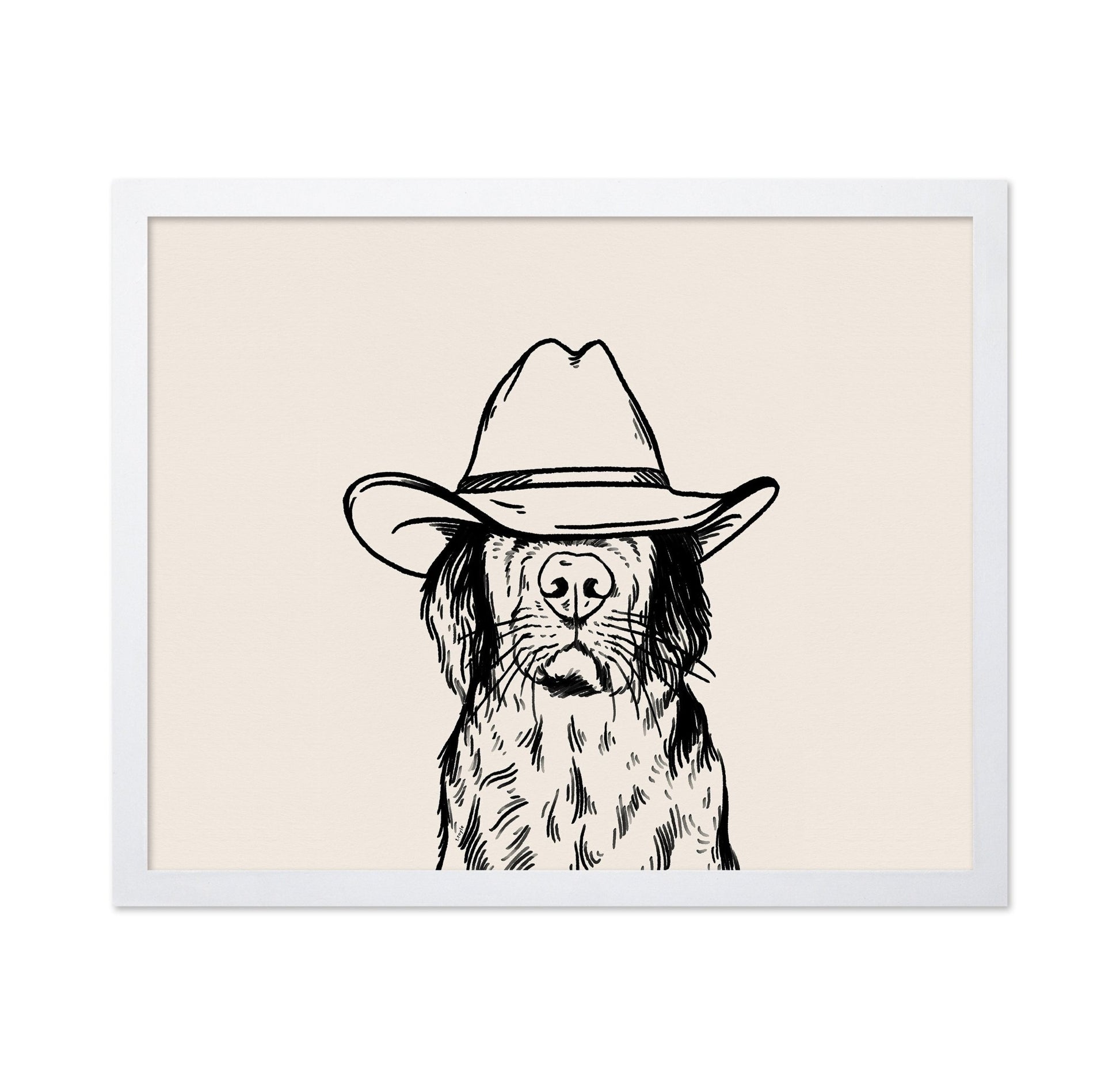 Cowboy Dog Portrait No2