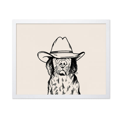 Cowboy Dog Portrait No2