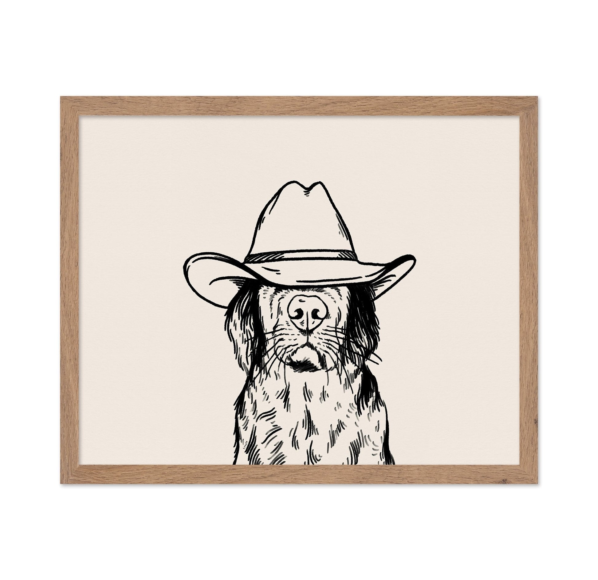 Cowboy Dog Portrait No2